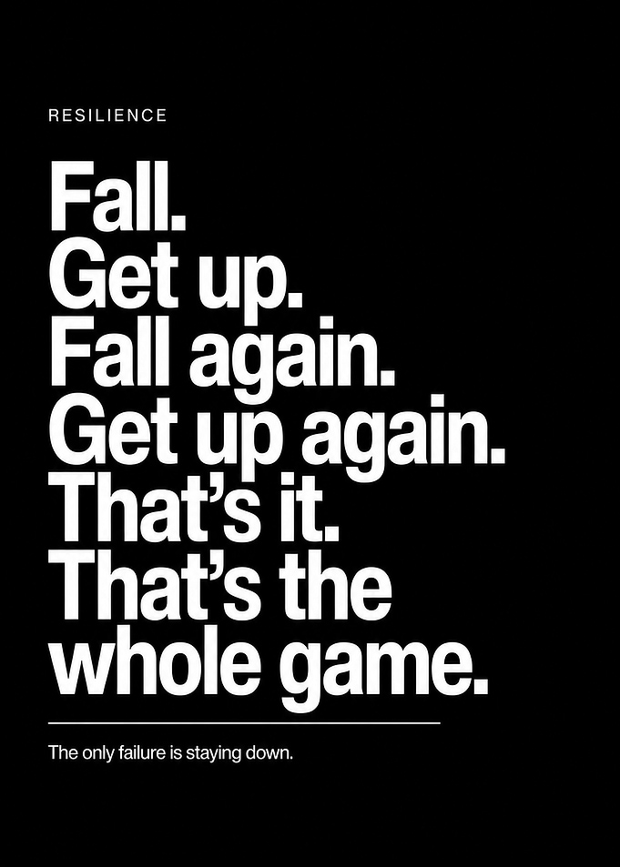 Resilience Inspirational Quote Poster