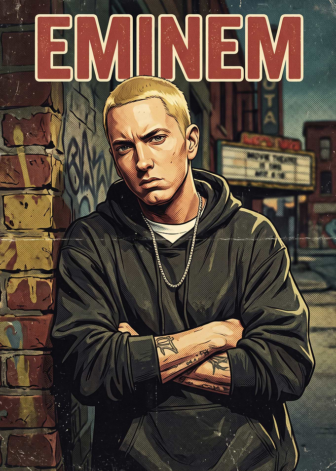 Eminem GTA Style Poster