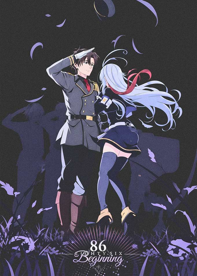86 Eighty-Six Anime Salute Illustration