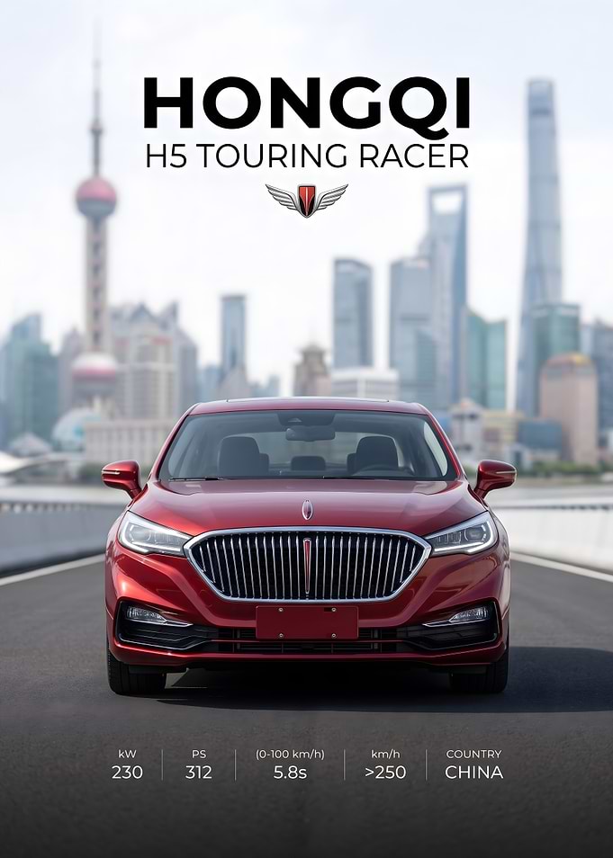 Hongqi H5 Touring Racer Advertisement