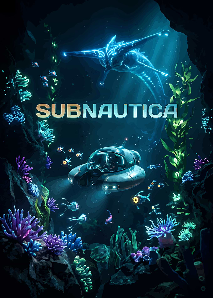 Subnautica Underwater Exploration Poster