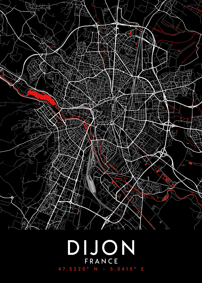 Dijon Dark Map