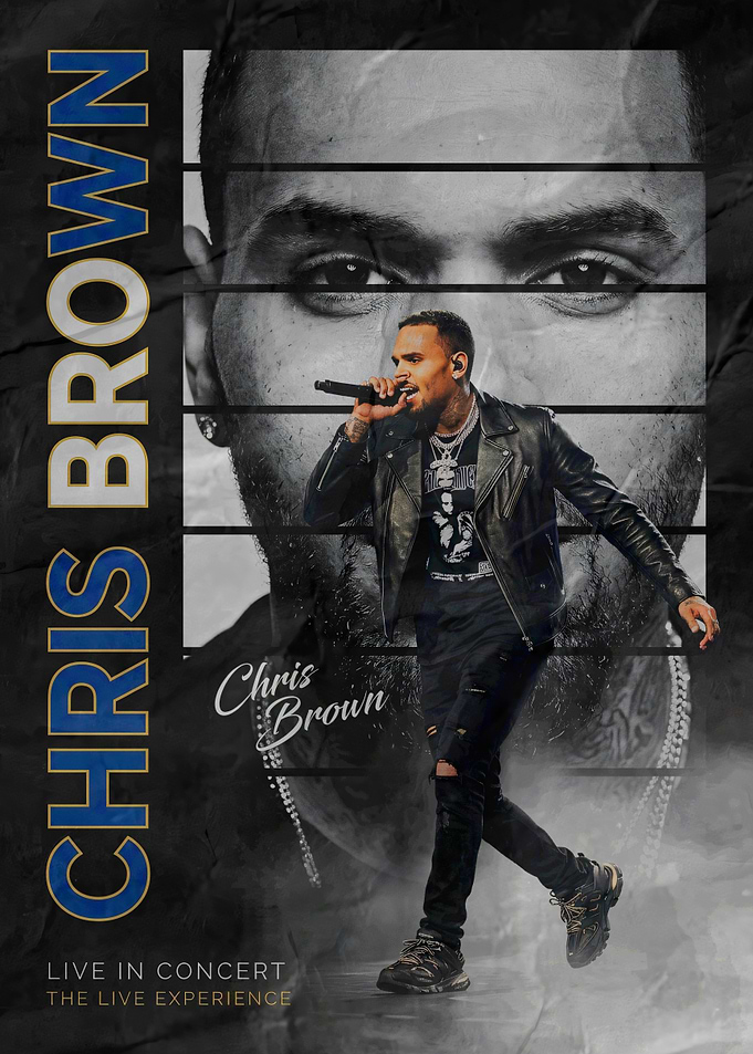 Chris Brown Live Concert Poster