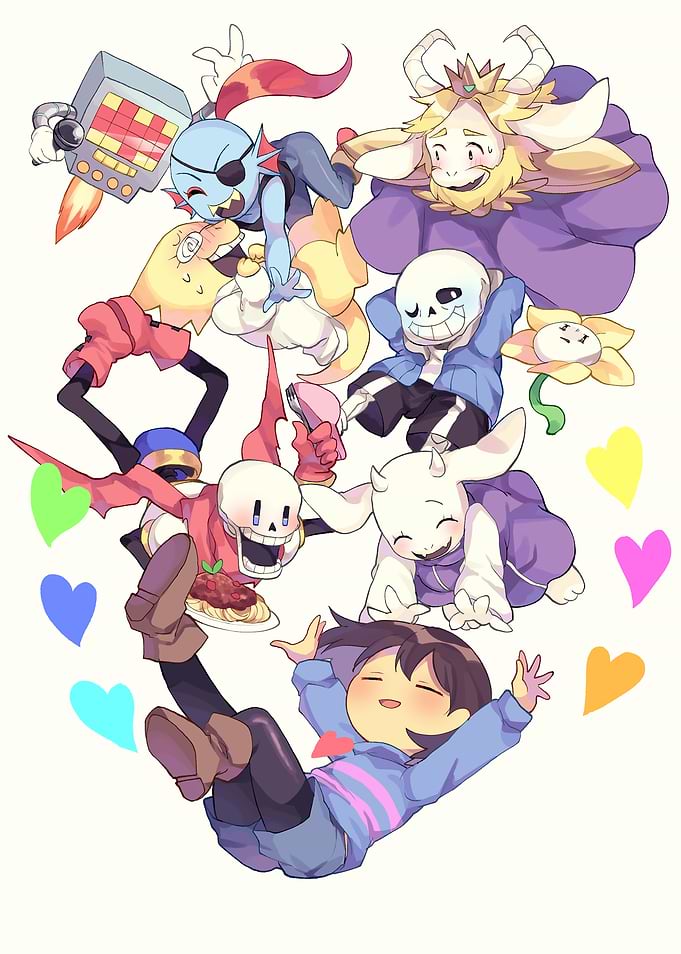 Undertale Characters Group Illustration