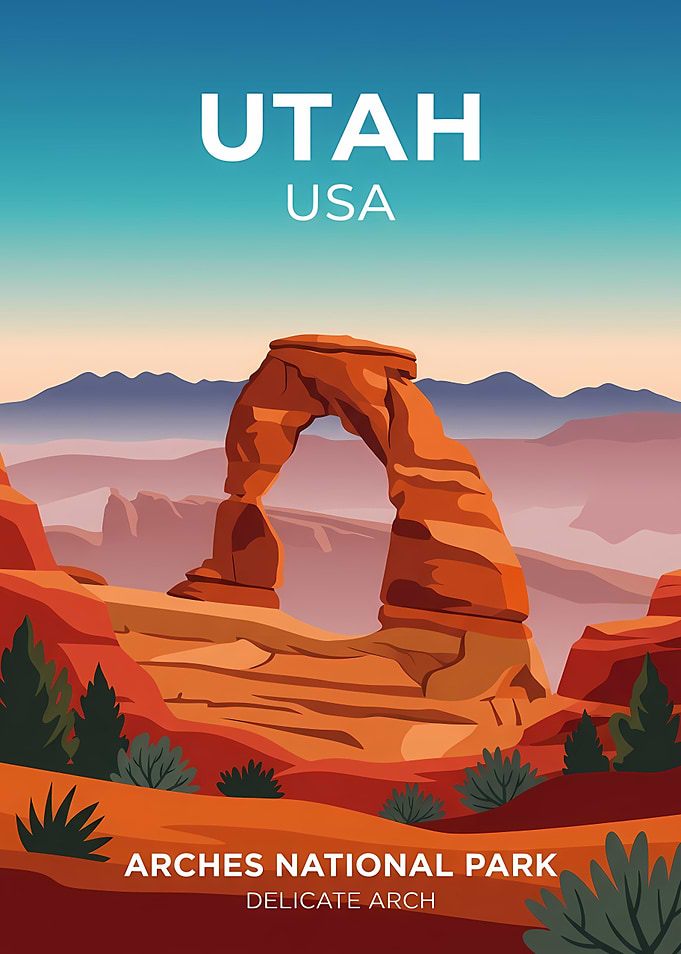 Arches National Park Delicate Arch Poster