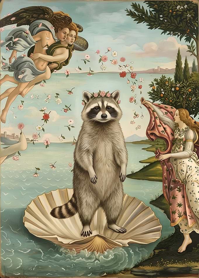 The Birth of Raccoon Venus