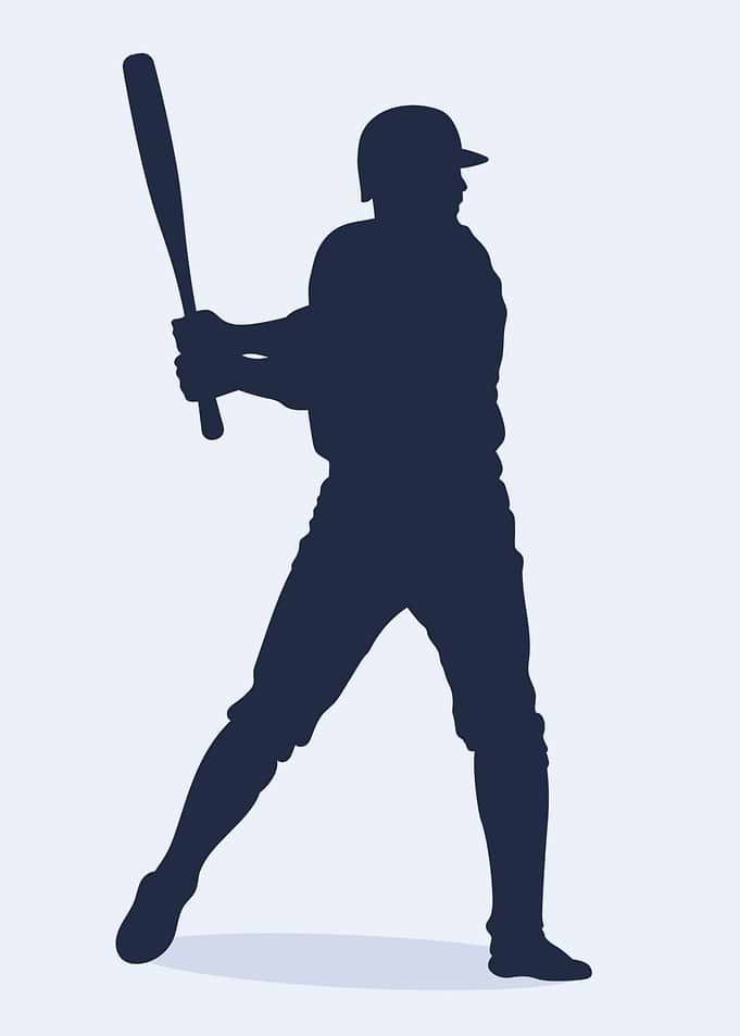 Baseball Player Silhouette