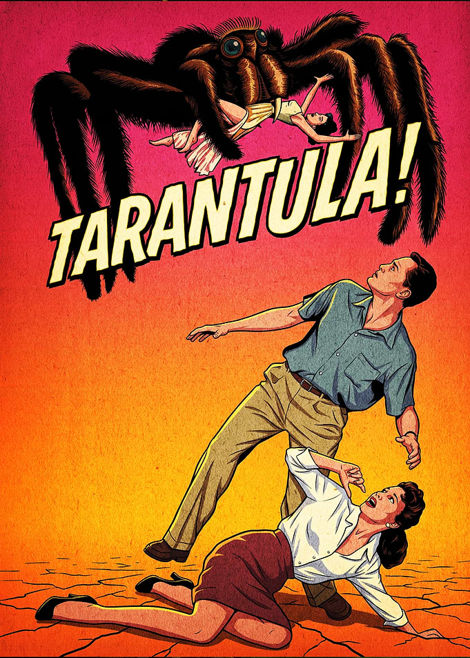 Vintage Tarantula Horror Movie Poster