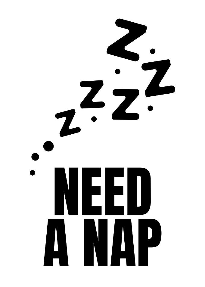 Need a Nap Text Art