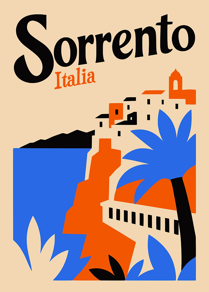 Sorrento Italy Travel Poster