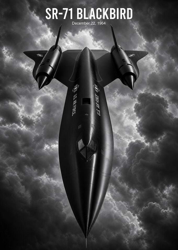 SR-71 Blackbird Aircraft Poster