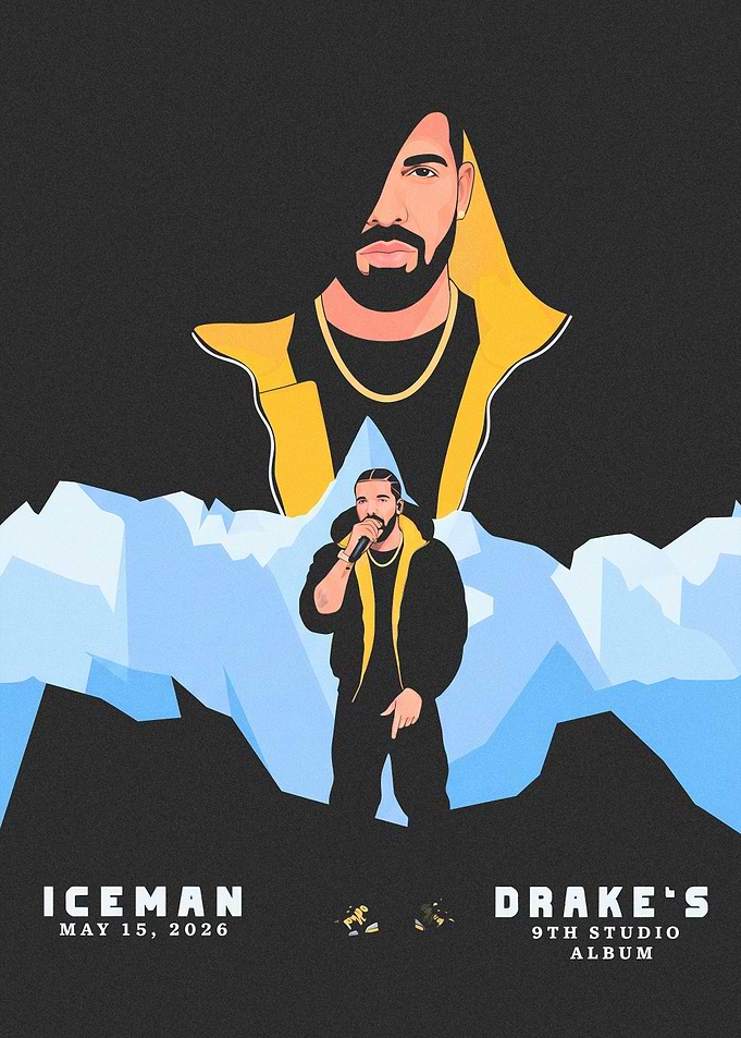 Drake Iceman Album Poster Art