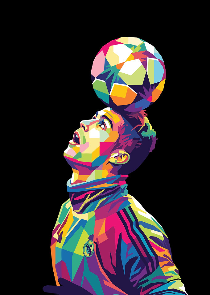Cristiano Ronaldo Pop Art Portrait