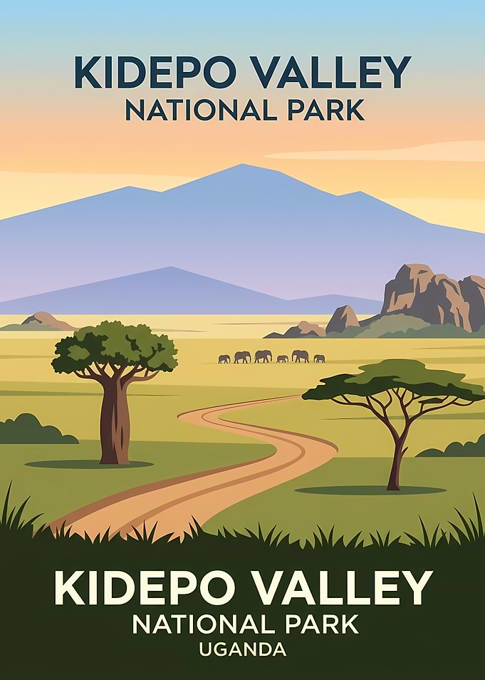 Kidepo Valley National Park Travel Poster