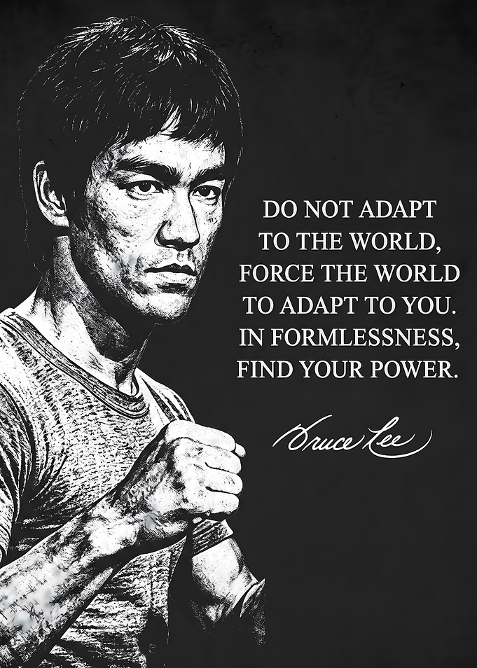 Bruce Lee Inspirational Quote Poster