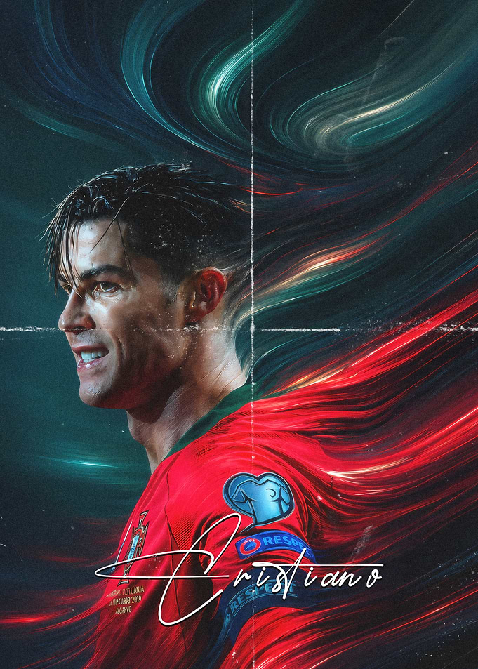 Cristiano Ronaldo Portugal Soccer Poster