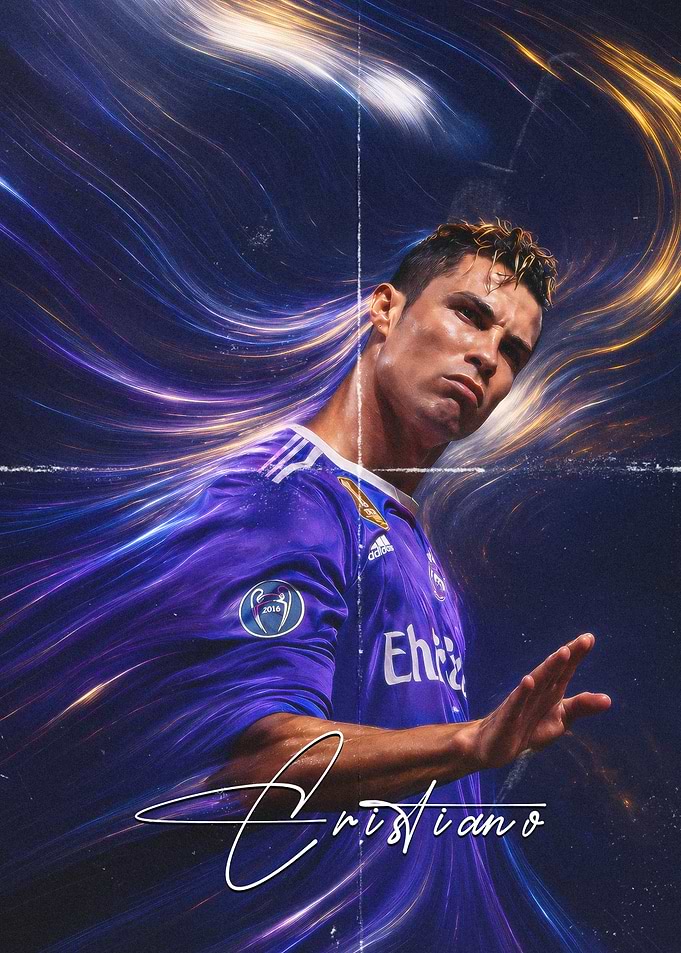 Cristiano Ronaldo Real Madrid Poster