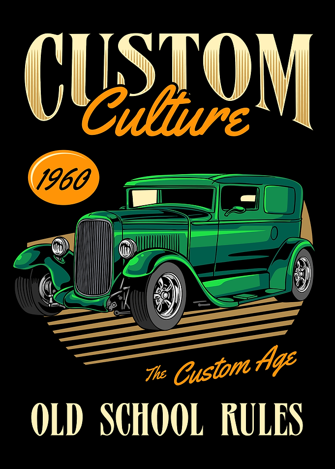 Custom Culture 1960 Hot Rod Poster