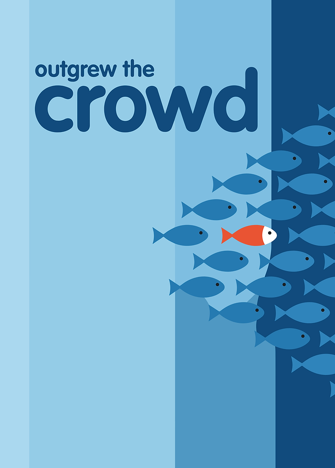 Outgrew the Crowd Motivational Poster