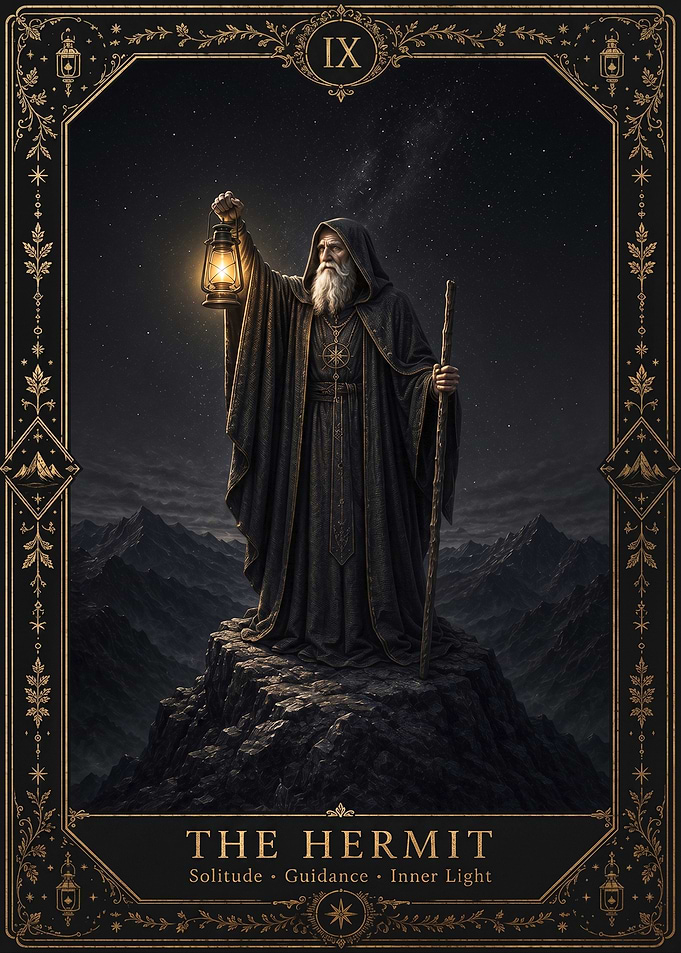 The Hermit Tarot Card Art