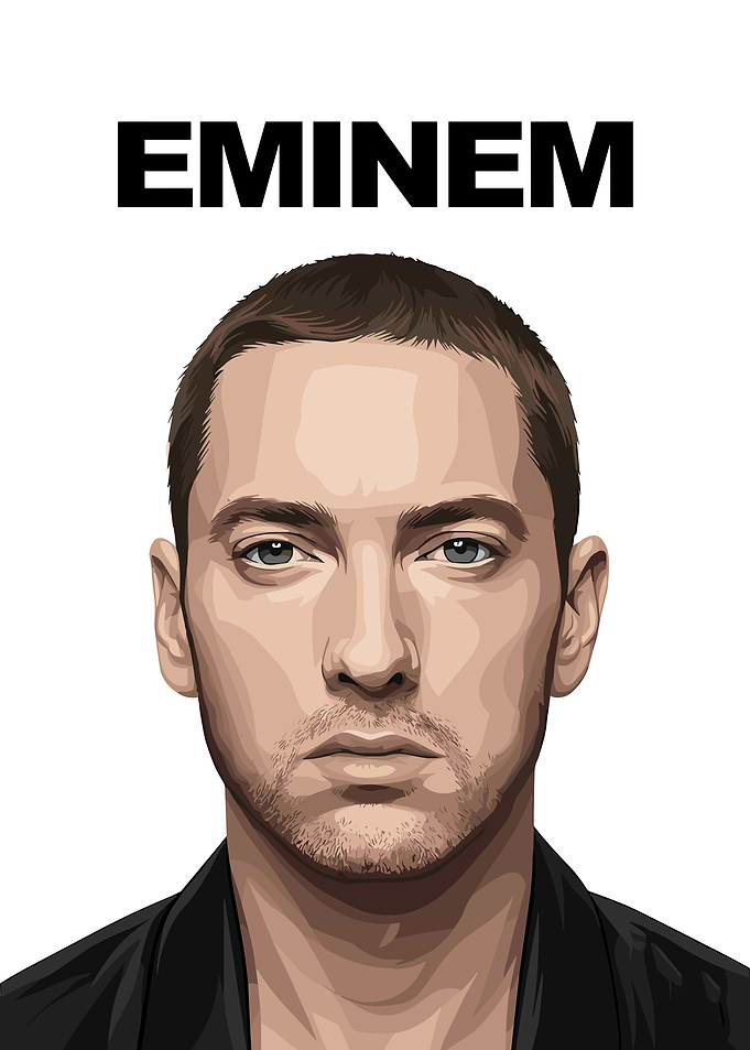 Eminem Digital Portrait Illustration