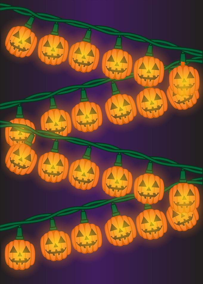 Halloween Jack-O-Lantern String Lights