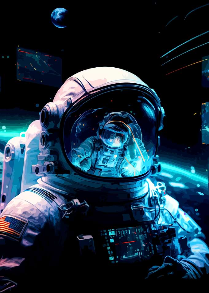 Astronaut in Deep Space