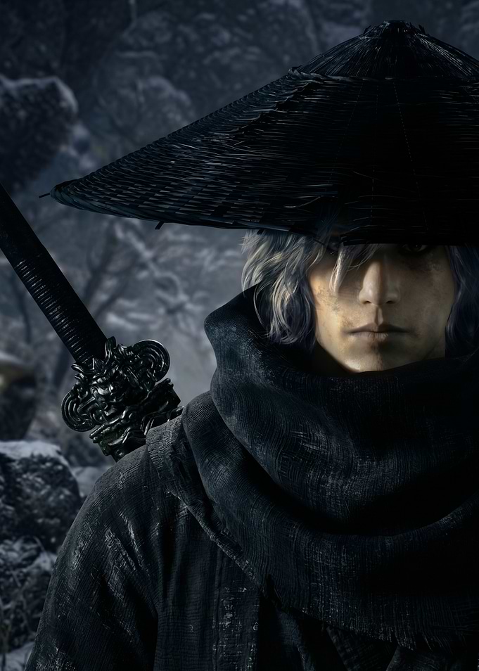 Ronin Warrior in Snowy Landscape