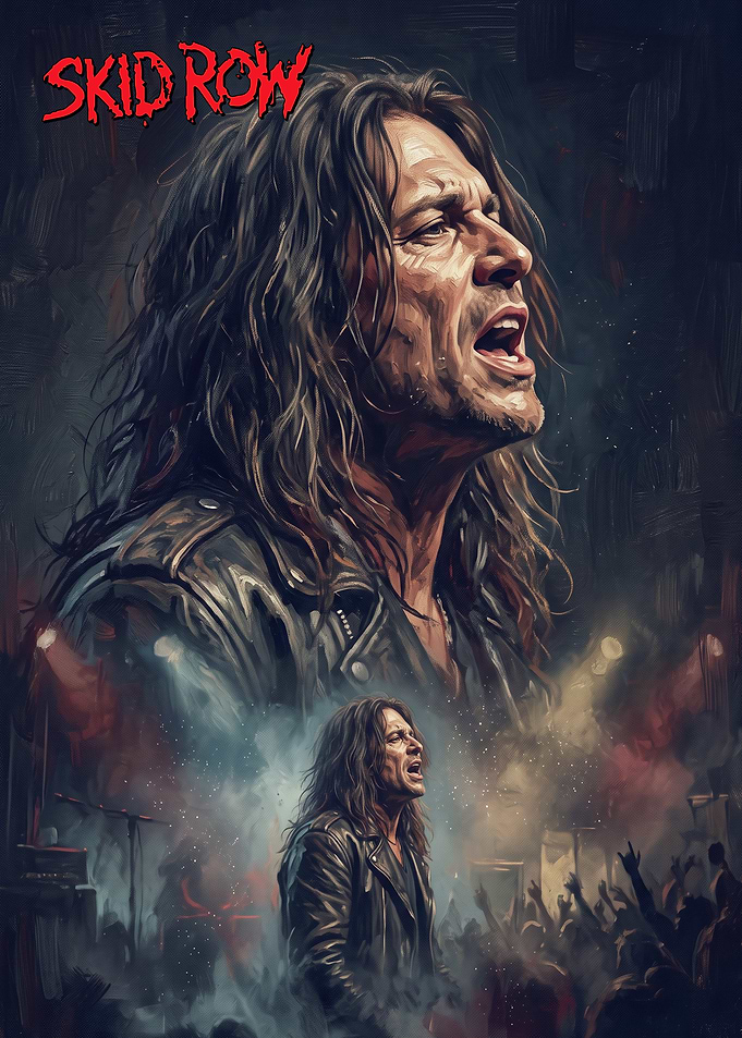 Skid Row Sebastian Bach Concert Poster