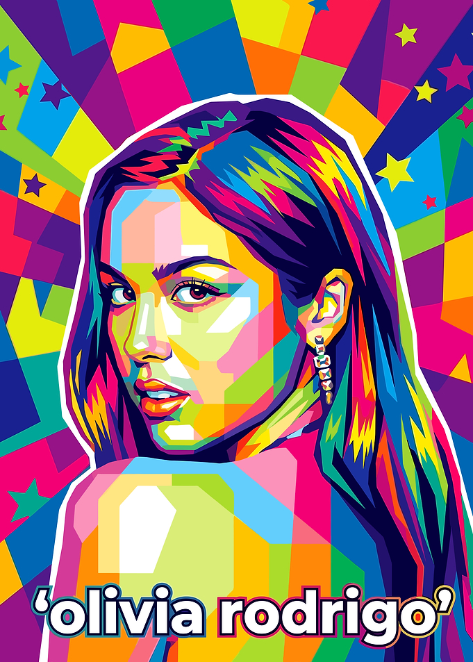 Olivia Rodrigo wpap pop art music