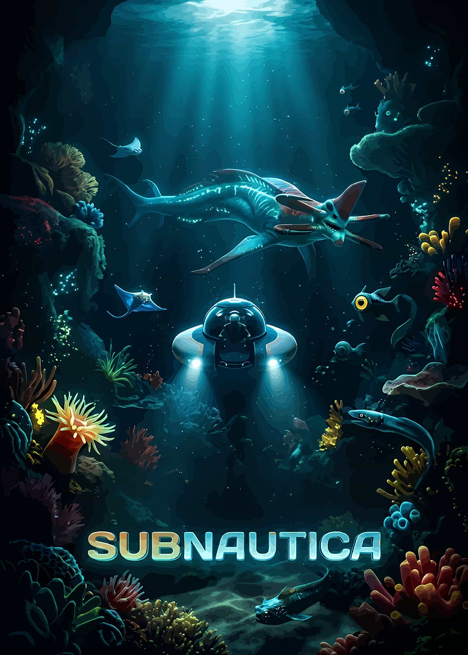 Subnautica Underwater Exploration Poster
