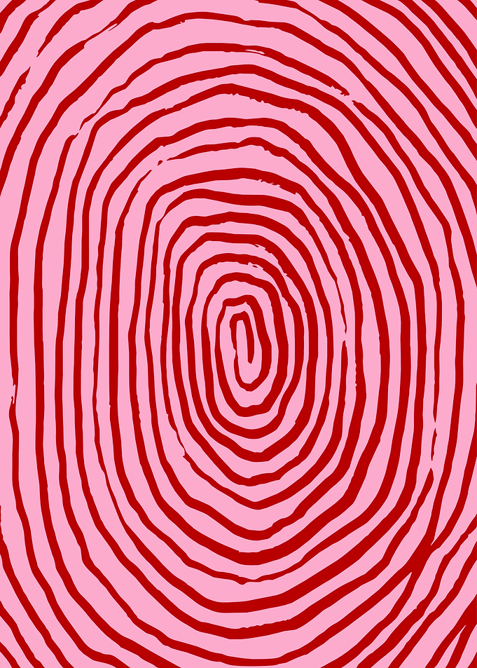 Abstract Red and Pink Spiral