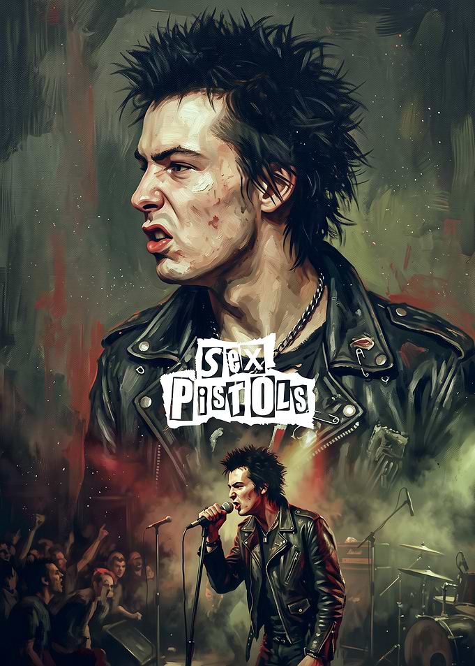 Sid Vicious Sex Pistols Portrait