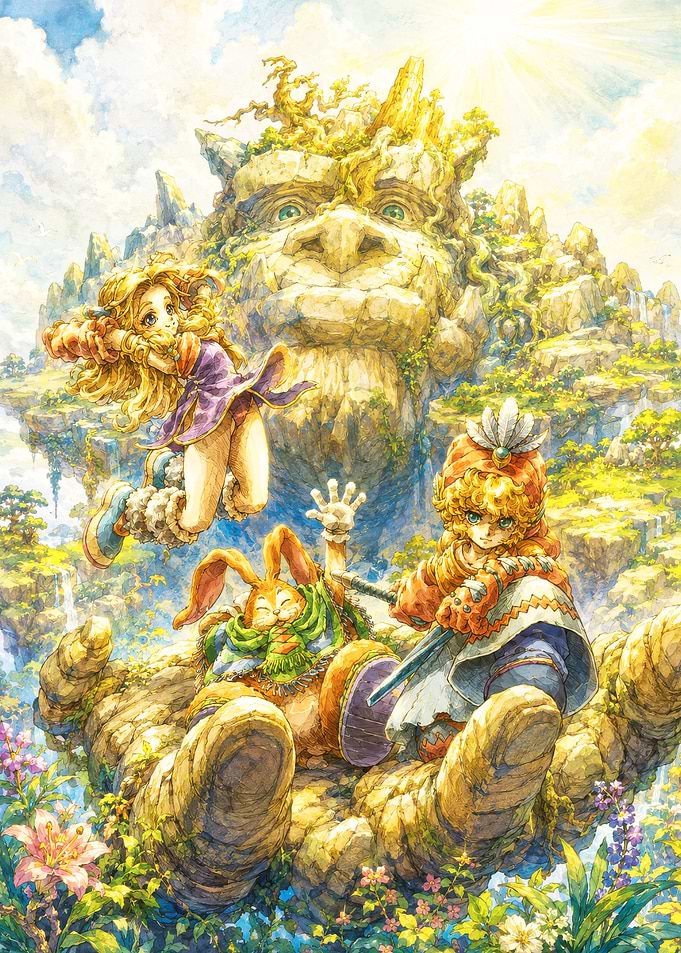 Secret of Mana Adventure Illustration