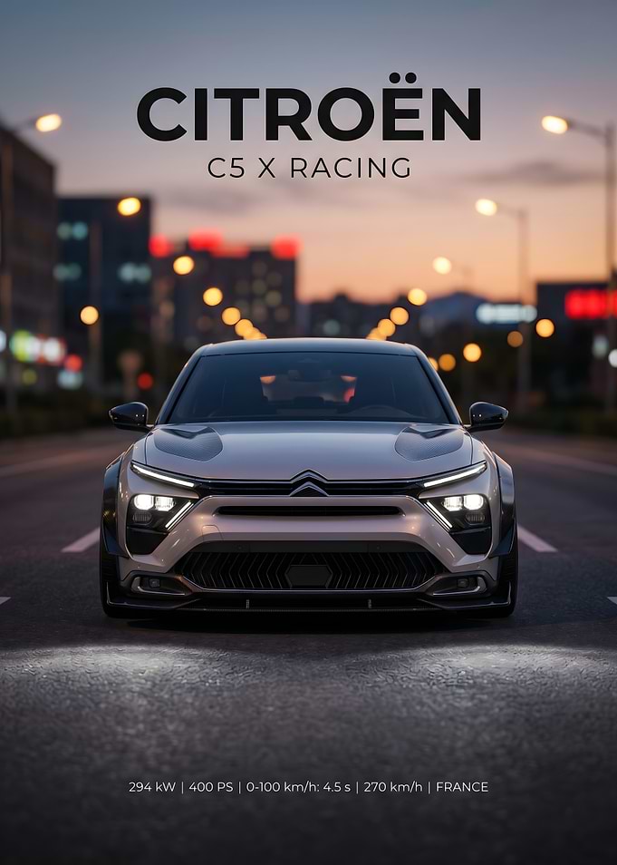 Citroen C5 X Racing Concept Poster