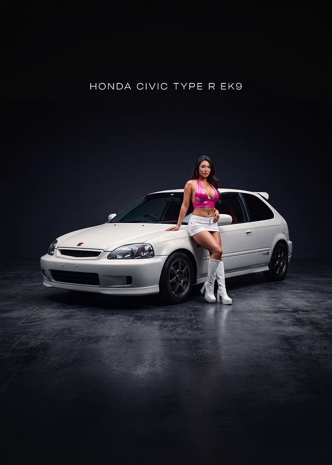 Honda Civic Type R EK9 Car Poster