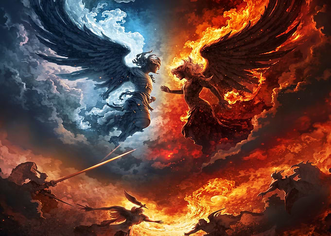 Epic Battle of Fire and Ice