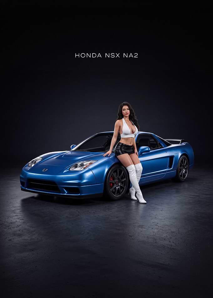Honda NSX NA2 Car Poster