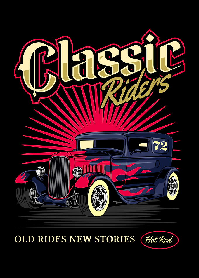 Classic Riders Hot Rod Graphic