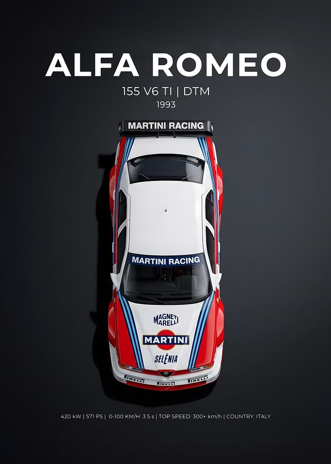 Alfa Romeo 155 V6 TI Poster