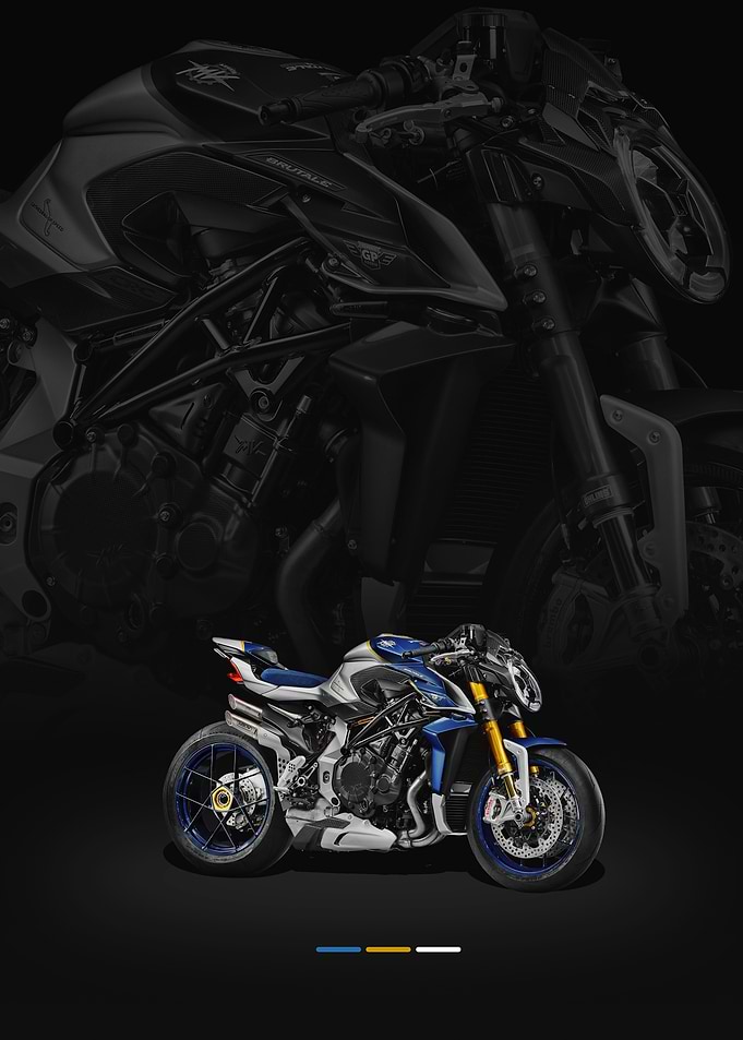 Blue MV Agusta Brutale 1000 GP