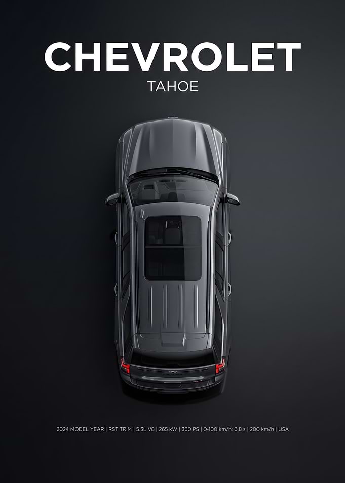 2024 Chevrolet Tahoe RST Top View
