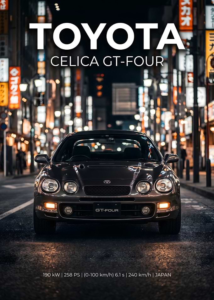 Toyota Celica GT-Four Night Street