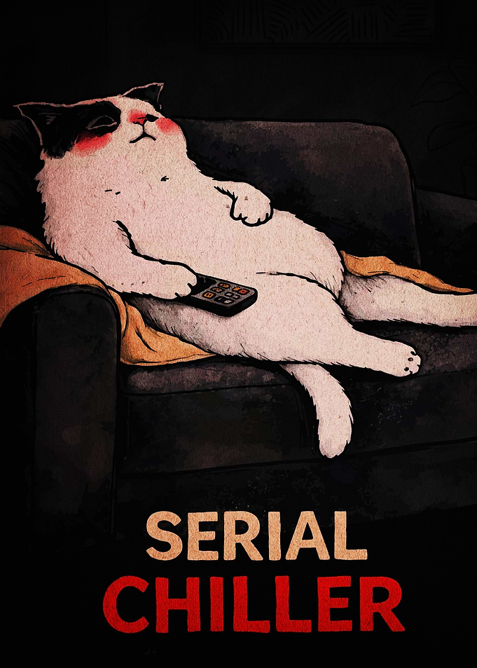 Serial Chiller Cat Illustration