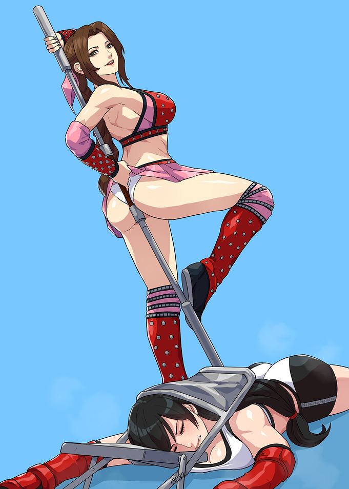 Aerith Gainsborough Wrestling Tifa Lockhart