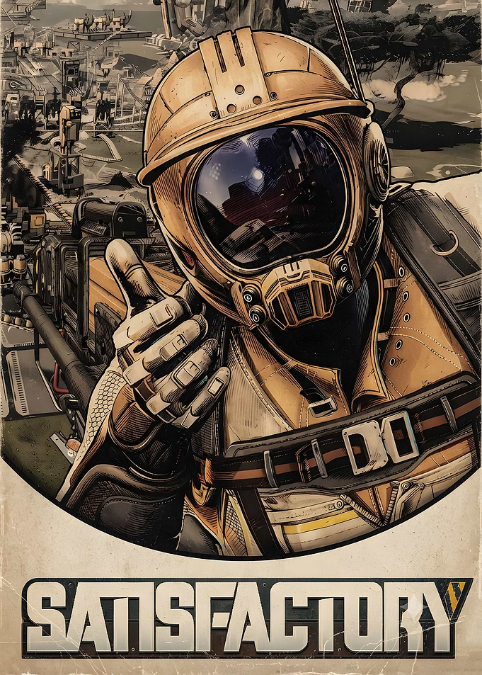 Satisfactory Game Poster