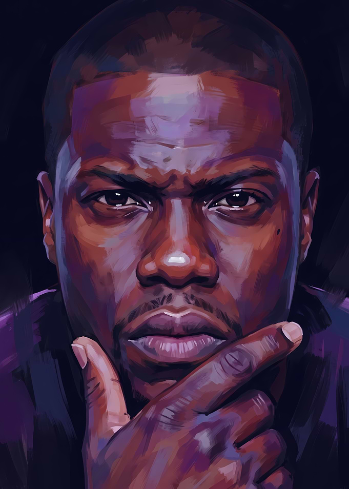 Digital Portrait of Kevin Hart