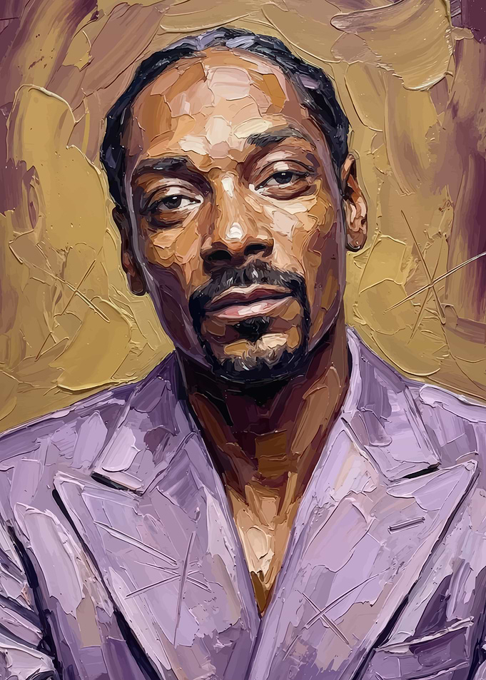 Snoop Dogg Oil Painting Portrait
