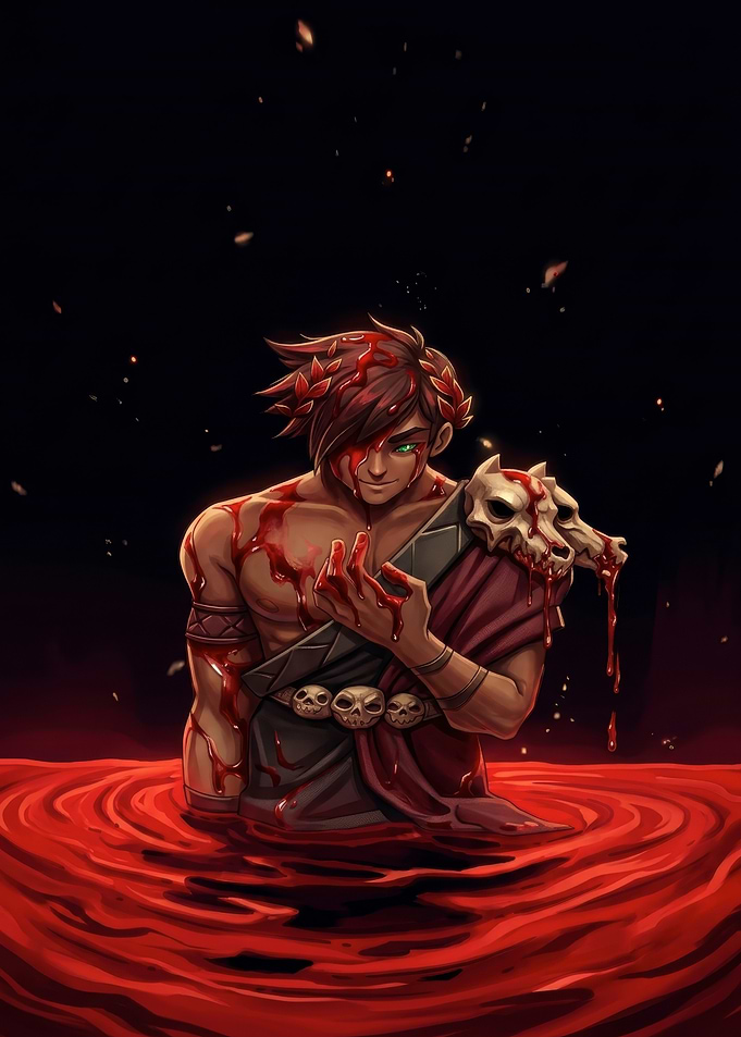 Zagreus from Hades in Blood Pool