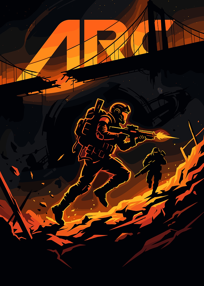 ARC raiders Post-Apocalyptic Soldier Combat Poster